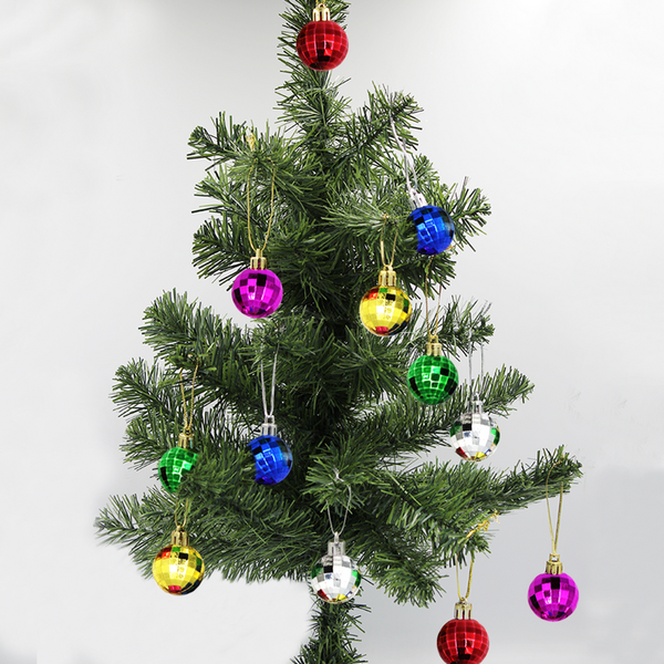 Yılbaşı Top Süs 3 cm Disko Topu Asetatlı 12 Parça - 4