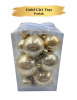 Yılbaşı Top Süs 4-5-6-8 Cm 18 Parça Krom Şampanya - 2