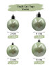 Yılbaşı Top Süs 4-5-6-8 Cm 18 Parça Krom Yeşil - 1