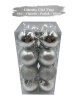 Yılbaşı Top Süs 4 Cm 16 Parça Karışık Desenli Gümüş - 2