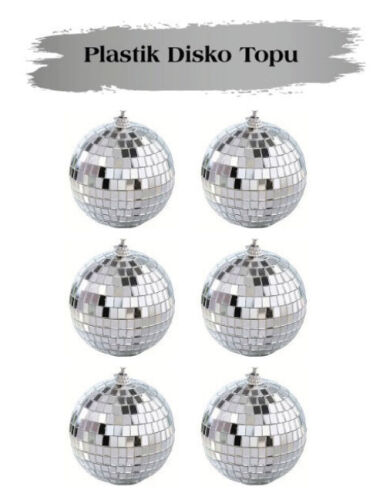 Yılbaşı Top Süs 4 Cm Disko Topu 6 Parça - 1