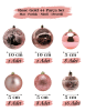 Yılbaşı Top Süs 44 Parça Set Rose Gold - 1