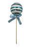 Yılbaşı Top Süs Çubuklu 22 Cm Mavi - 1