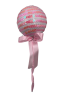 Yılbaşı Top Süs Çubuklu 22 Cm Pembe - 1
