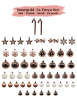 Yılbaşı Top Süs Figürlü Asetatlı 54 Parça Set Rose Gold - 2