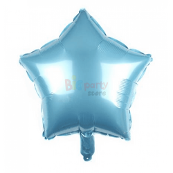 Folyo Balon Yıldız 40 Cm (18inç) Açık Mavi - 1