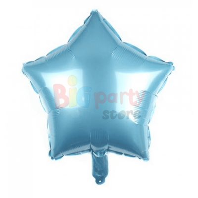 Folyo Balon Yıldız 40 Cm (18inç) Açık Mavi - 1