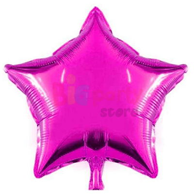 Folyo Balon Yıldız 60 Cm (24 inç) Fuşya - 1