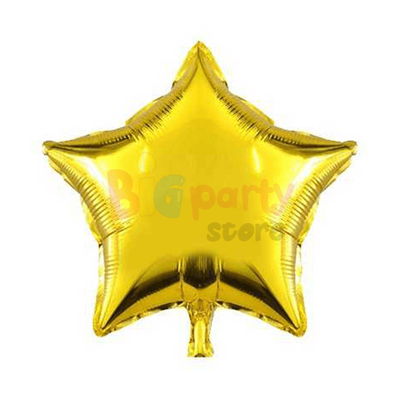 Folyo Balon Yıldız 40 Cm (18inç) Gold - 1