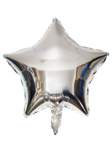 Folyo Balon Yıldız 60 Cm (24 inç) Gümüş - 