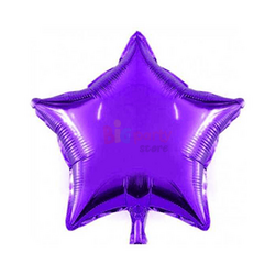 Folyo Balon Yıldız 40 Cm (18inç) Mor - 1