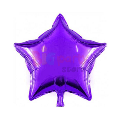 Folyo Balon Yıldız 40 Cm (18inç) Mor - 