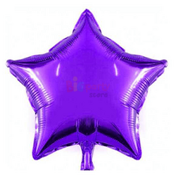 Folyo Balon Yıldız 60 Cm (24 inç) Mor - 1