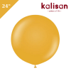 Lateks Retro Balon 24 inç Zerdeçal (Mustard) - 1